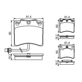 BOSCH Sada brzdových doštiček 0 986 494 041_thumb5