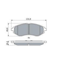 BOSCH Sada brzdových doštiček 0 986 424 818_thumb5