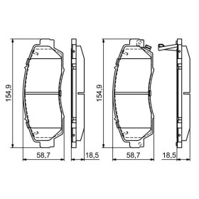 BOSCH Sada brzdových doštiček 0 986 494 685_thumb7