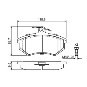 BOSCH Sada brzdových doštiček 0 986 466 700_thumb5