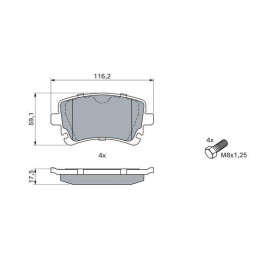 BOSCH Sada brzdových doštiček, kotouč. brzda 0 986 494 889_thumb7