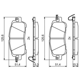 BOSCH Sada brzdových doštiček 0 986 494 832_thumb7