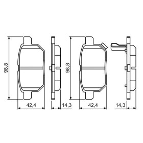 BOSCH Sada brzdových doštiček 0 986 494 255_thumb7