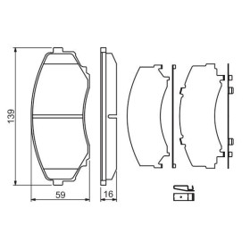 BOSCH Sada brzdových doštiček 0 986 494 204_thumb5