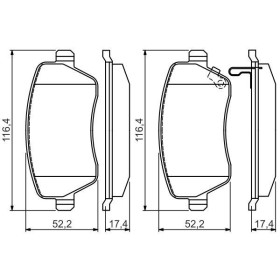 BOSCH Sada brzdových doštiček 0 986 494 573_thumb5