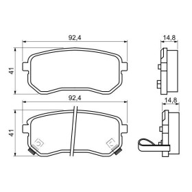 BOSCH Sada brzdových doštiček: 0 986 494 145_thumb5