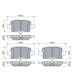 BOSCH Sada brzdových doštiček 0 986 424 870_thumb7