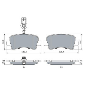 BOSCH Sada brzdových doštiček 0 986 494 500_thumb5