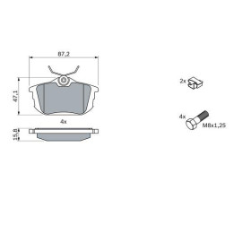 BOSCH Sada brzdových doštiček 0 986 424 427_thumb5