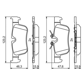 BOSCH Sada brzdových doštiček 0 986 494 812_thumb7