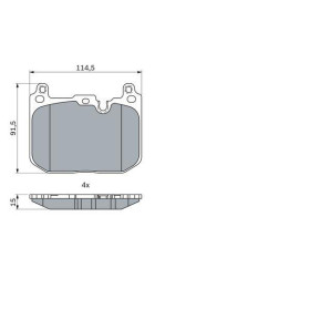 BOSCH Sada brzdových doštiček 0 986 424 331_thumb7