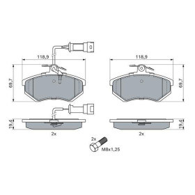 BOSCH Sada brzdových doštiček 0 986 466 693_thumb5