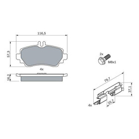 BOSCH Sada brzdových doštiček 0 986 424 469_thumb7