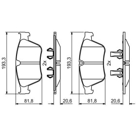 BOSCH Sada brzdových doštiček 0 986 494 875_thumb7