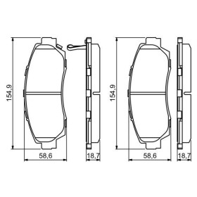 BOSCH Sada brzdových doštiček 0 986 494 308_thumb5