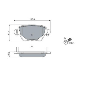 BOSCH Sada brzdových doštiček 0 986 424 671_thumb5