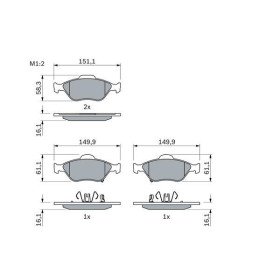 BOSCH Sada brzdových doštiček 0 986 494 101_thumb5