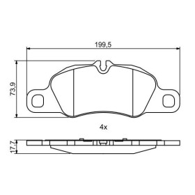 BOSCH Sada brzdových doštiček 0 986 494 784_thumb7