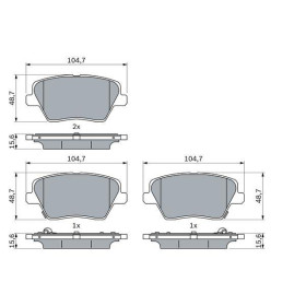 BOSCH Sada brzdových doštiček, kotouč. brzda 0 986 424 864_thumb7