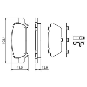 BOSCH Sada brzdových doštiček 0 986 424 650_thumb5