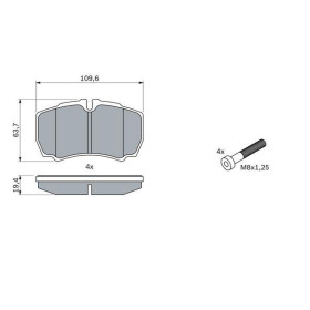 BOSCH Sada brzdových doštiček 0 986 424 750_thumb5