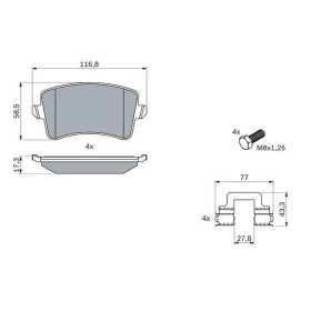 BOSCH Sada brzdových doštiček 0 986 494 733_thumb7