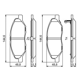 BOSCH Sada brzdových doštiček 0 986 494 867_thumb7