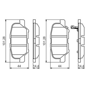 BOSCH Sada brzdových doštiček 0 986 495 358_thumb7