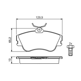 BOSCH Sada brzdových doštiček 0 986 461 753_thumb5