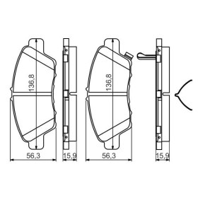 BOSCH Sada brzdových doštiček 0 986 494 562_thumb7