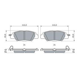 BOSCH Sada brzdových doštiček 0 986 460 006_thumb5