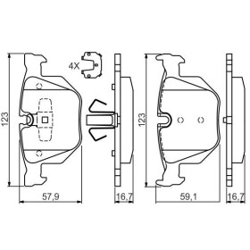 BOSCH Sada brzdových doštiček 0 986 494 540_thumb5