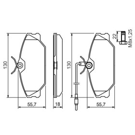 BOSCH Sada brzdových doštiček 0 986 461 765_thumb5