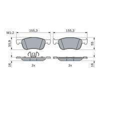 BOSCH Sada brzdových doštiček, kotouč. brzda 0 986 424 867_thumb7