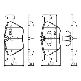 BOSCH Sada brzdových doštiček 0 986 424 485_thumb7