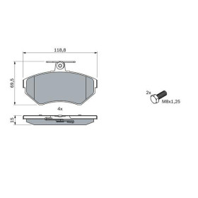 BOSCH Sada brzdových doštiček 0 986 494 010_thumb5