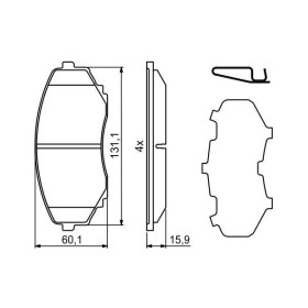 BOSCH Sada brzdových doštiček 0 986 494 855_thumb7