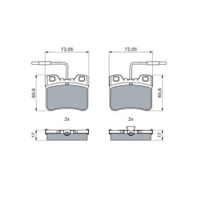 BOSCH Sada brzdových doštiček 0 986 461 130_thumb5