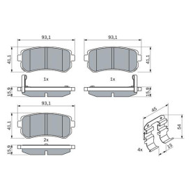 BOSCH Sada brzdových doštiček 0 986 494 627_thumb7