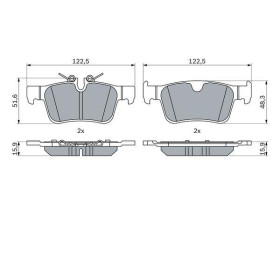 BOSCH Sada brzdových doštiček 0 986 424 802_thumb7