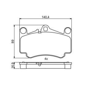 BOSCH Sada brzdových doštiček 0 986 494 710_thumb7