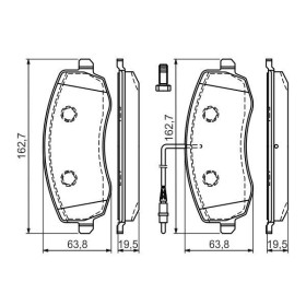 BOSCH Sada brzdových doštiček 0 986 494 385_thumb7