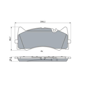 BOSCH Sada brzdových doštiček 0 986 424 886_thumb5