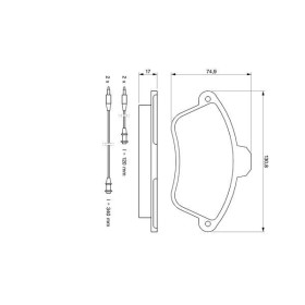 BOSCH Sada brzdových doštiček 0 986 460 951_thumb5