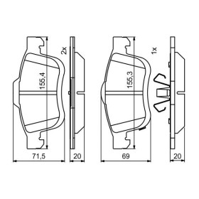 BOSCH Sada brzdových doštiček 0 986 494 801_thumb7