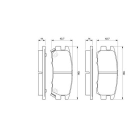 BOSCH Sada brzdových doštiček 0 986 461 768_thumb5