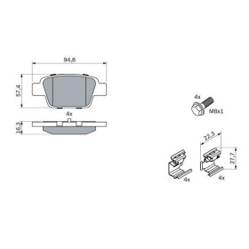 BOSCH Sada brzdových doštiček 0 986 494 030_thumb5