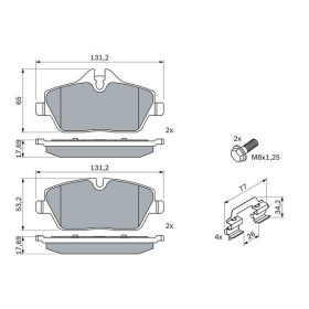 BOSCH Sada brzdových doštiček 0 986 494 588_thumb5