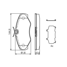 BOSCH Sada brzdových doštiček 0 986 424 531_thumb5