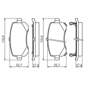 BOSCH Sada brzdových doštiček 0 986 494 496_thumb7